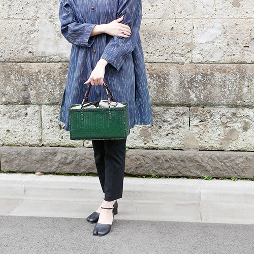 網代編み 竹カゴバッグ 横長 | 竹巧彩 | 公式ウェブサイトｰ竹のバッグ