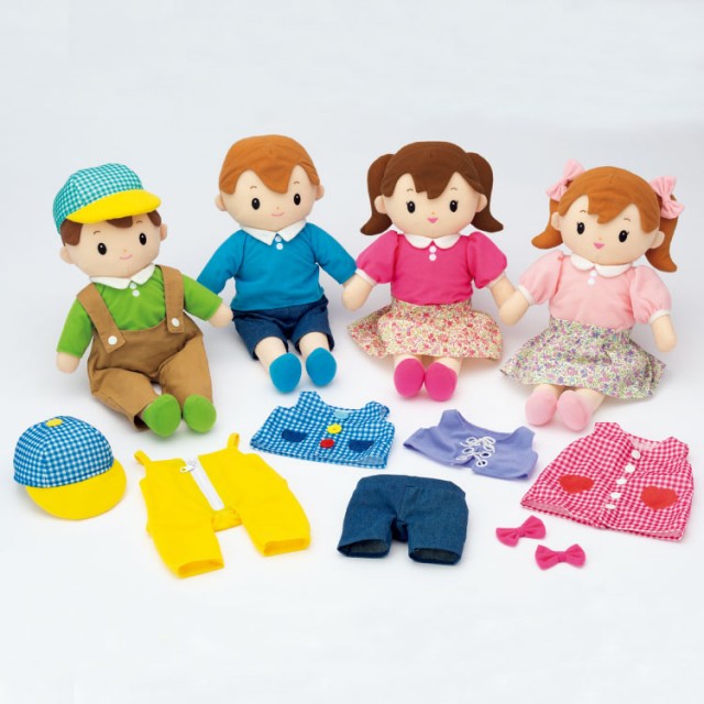 指先トレーニング・着せ替え人形・4体セット - チャイルドショップ