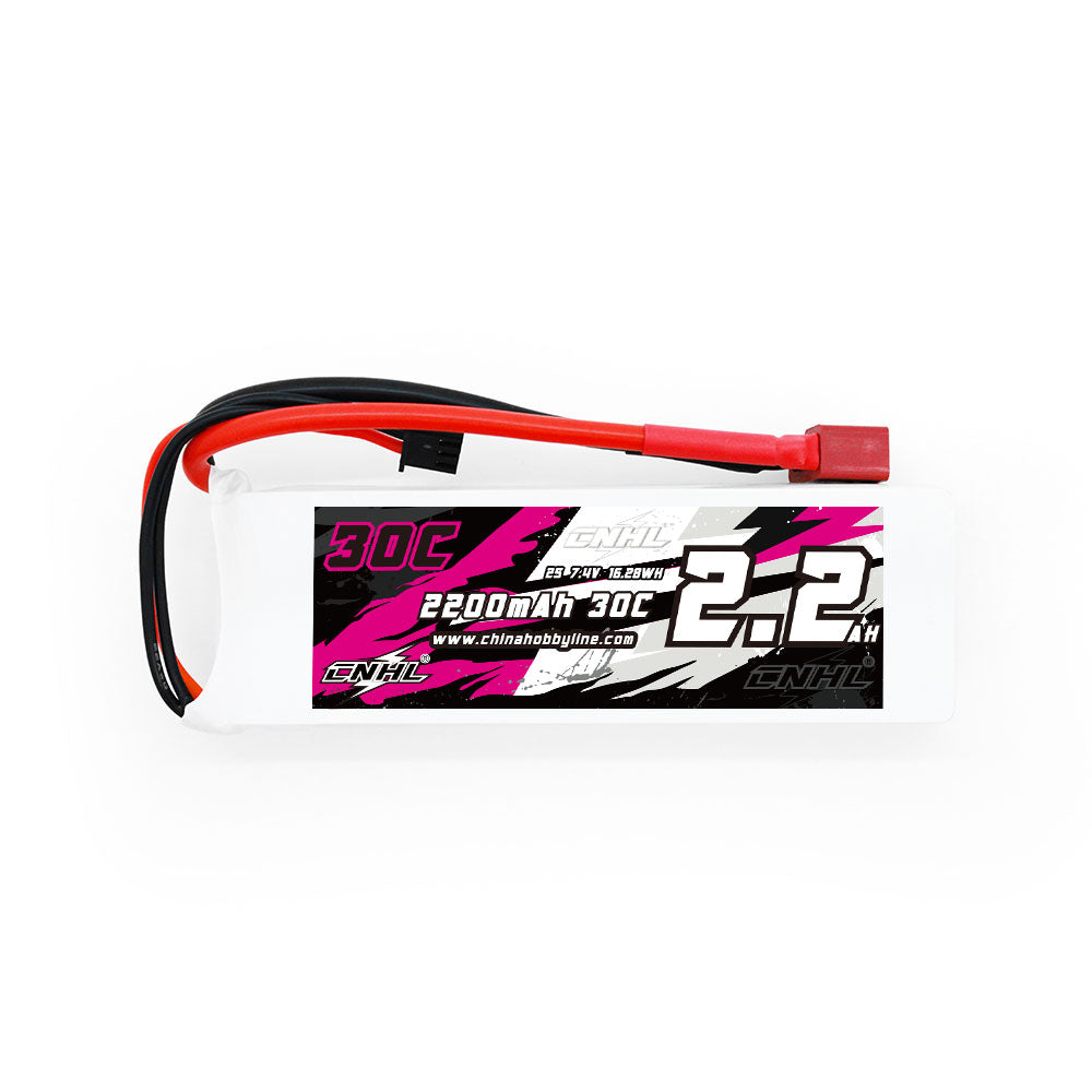 2200mAh 7.4V 2S 30C Lipo Battery | T-Plug RC Power — ChinaHobbyLine