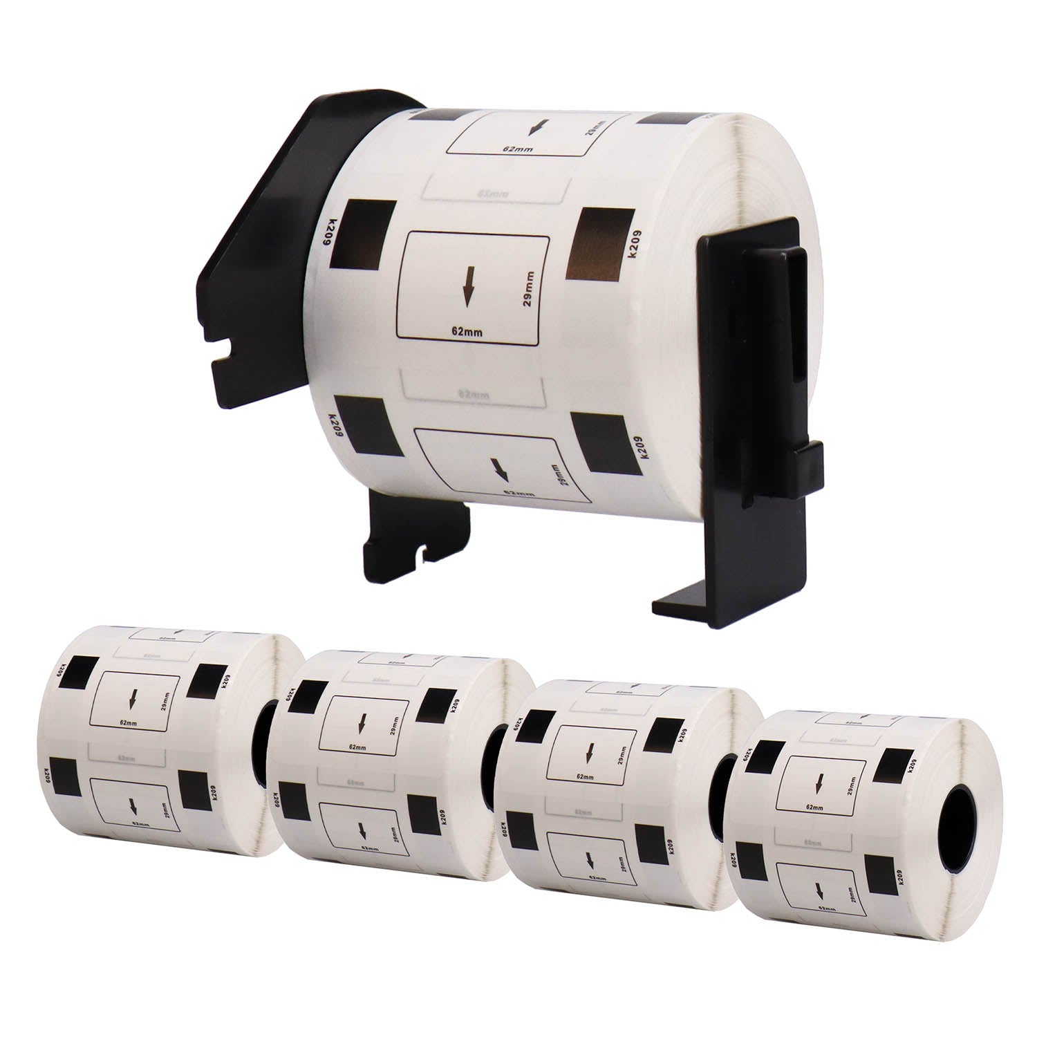 ブラザー用 DK-1209 DKテープ＋専用ホルダー 宛名ラベル(小) – インク