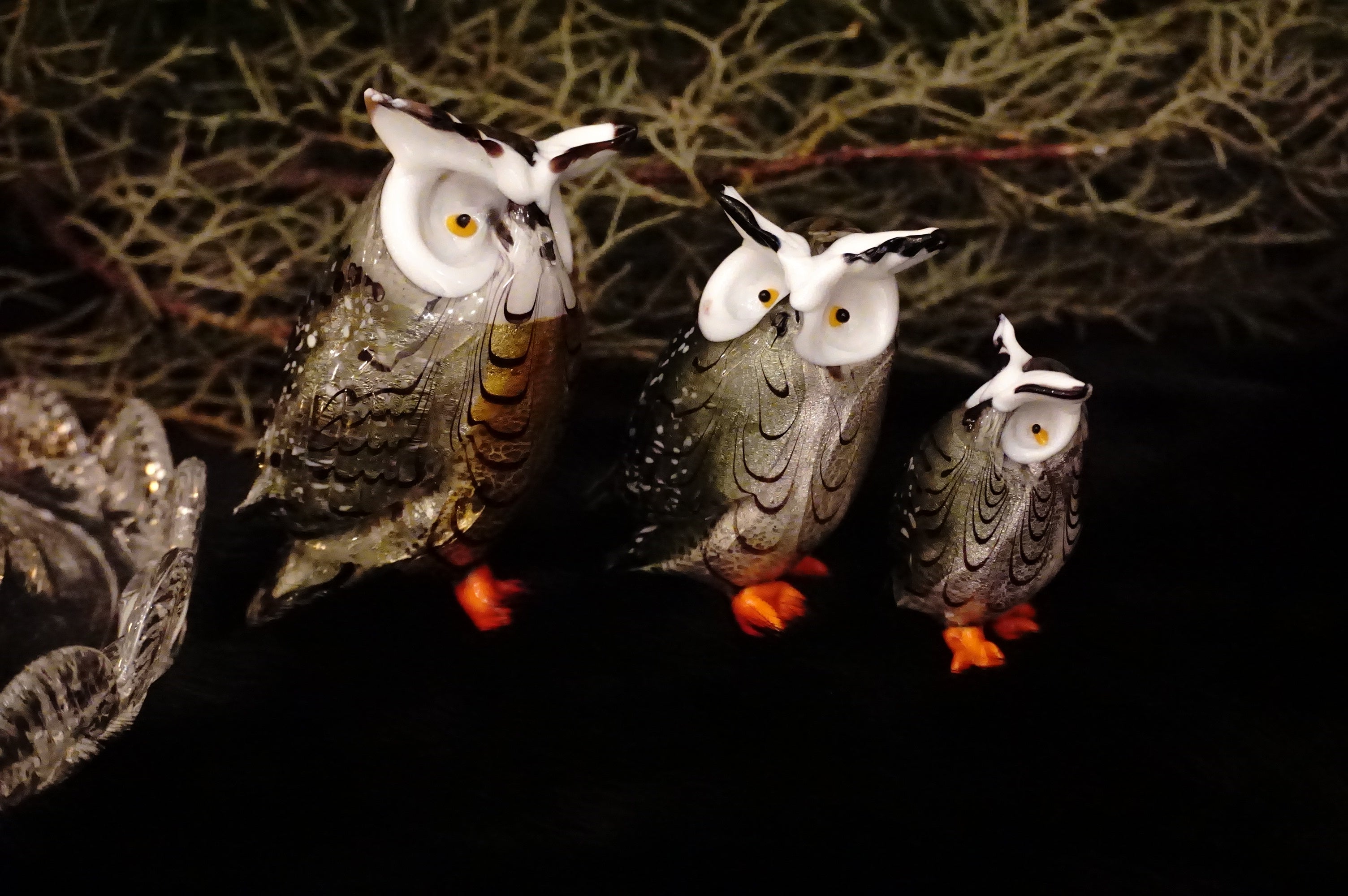 ムラーノガラス（ベネチアングラス）〈オブジェ／置物〉ふくろう（大