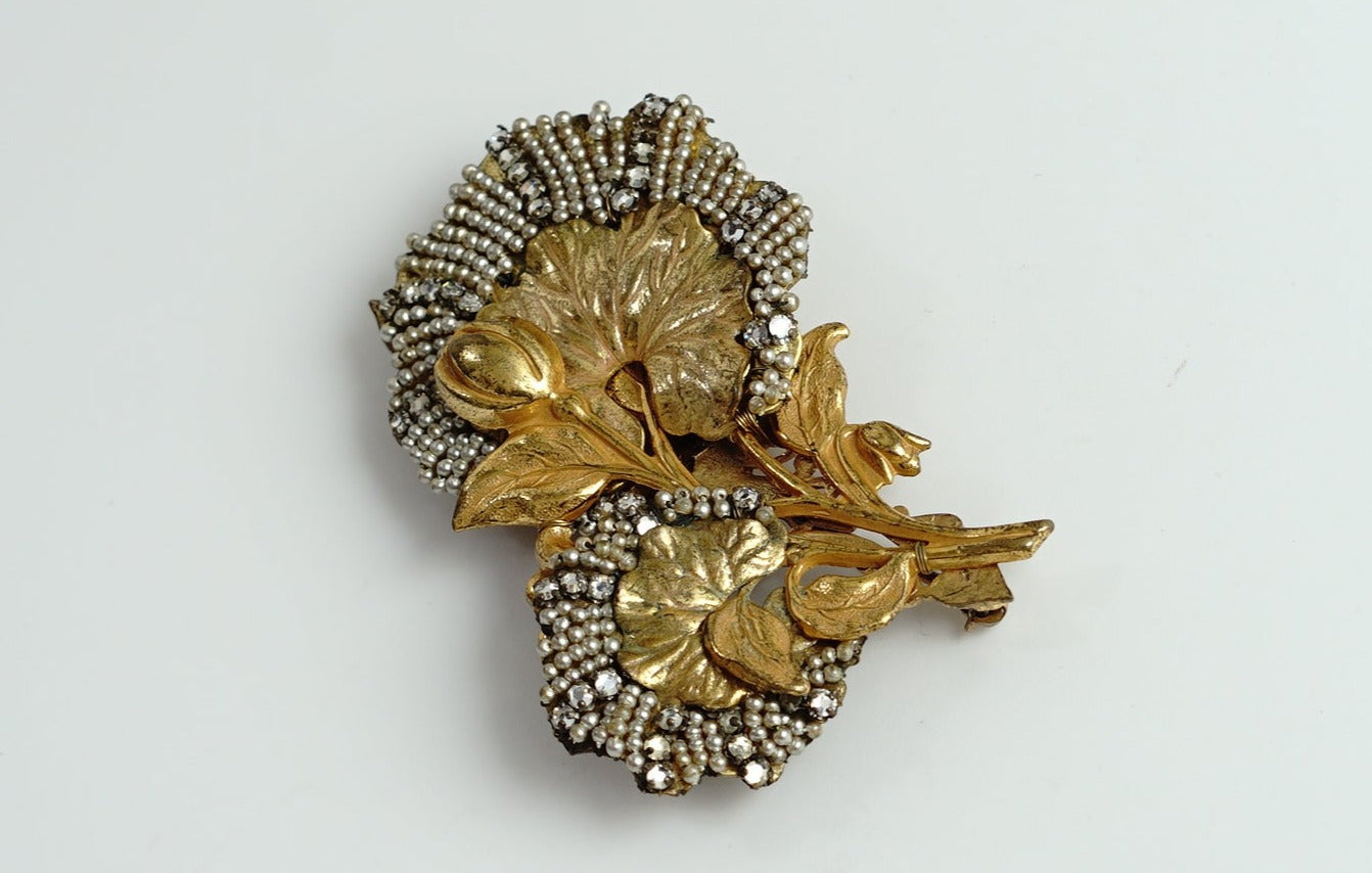 Miriam Haskell（ミリアム・ハスケル）ブローチ／ヴィンテージ