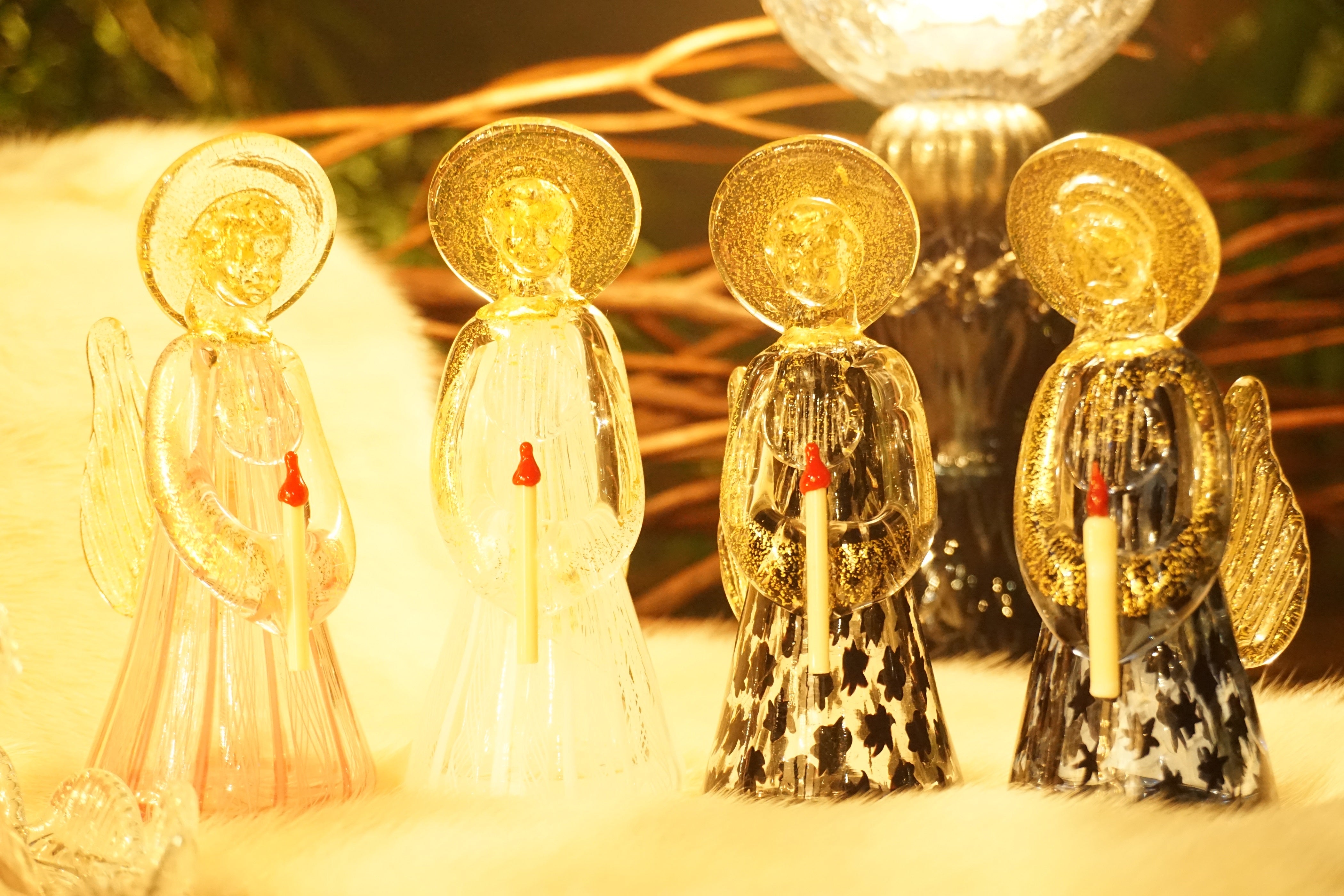 ムラーノガラス（ベネチアングラス）「天使の灯」ブルー／ムリーネ – chisa