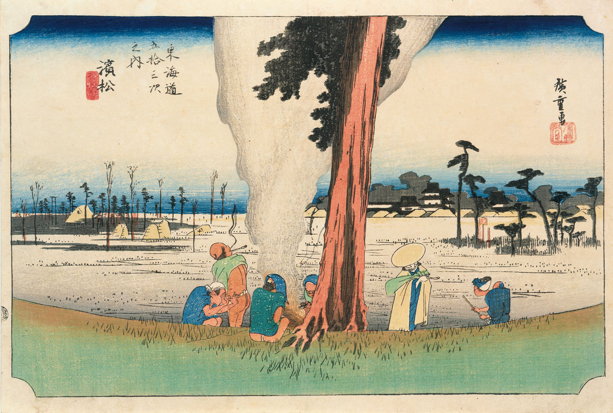 濱松 冬枯ノ図｜東海道五十三次｜知足美術館