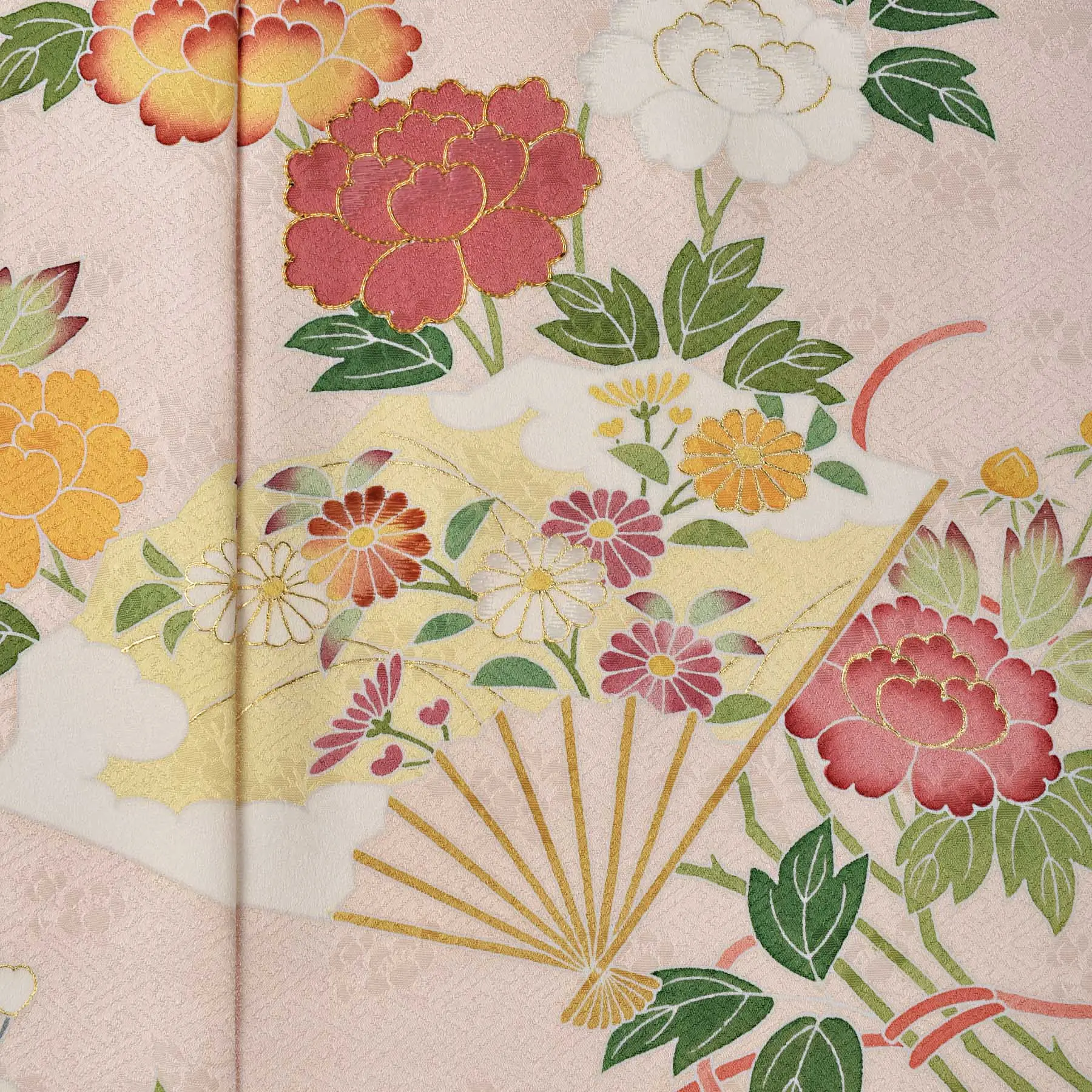 千總 - オンラインショップ - / 【訪問着】扇取枝草花｜ピンク