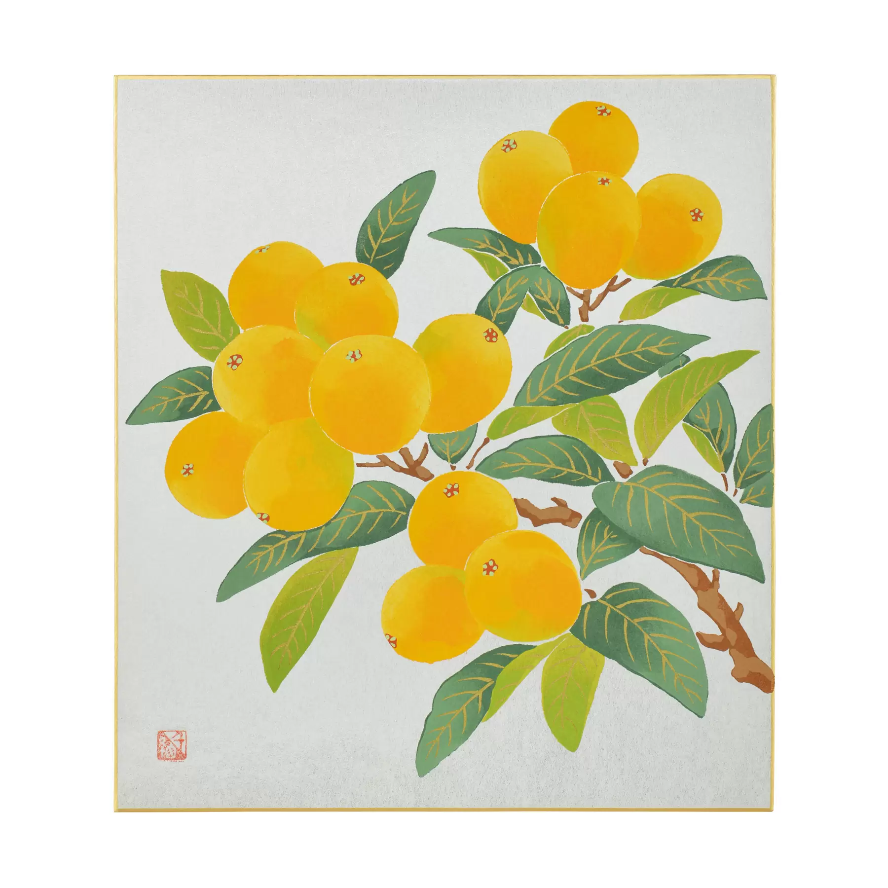 千總 - オンラインショップ - / 【友禅色紙】夏｜大｜枇杷