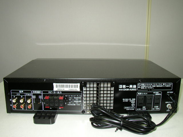 アナログ方式ハイパワーアンプ / DAM-A200Ⅱ | カラオケのオンライン