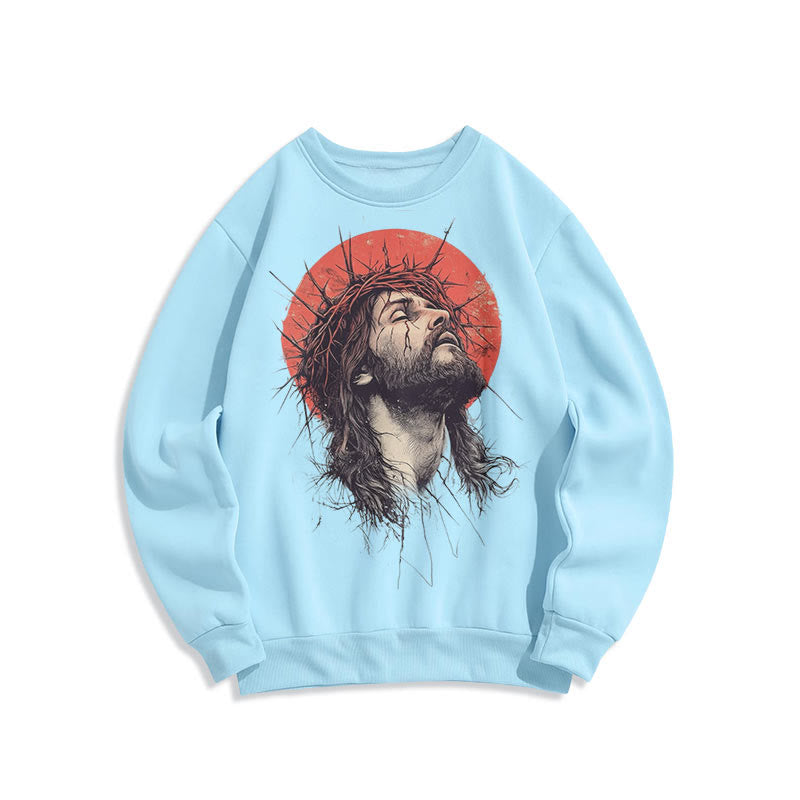 Christianartworkshop Classic Colored Style Jesus Crown of Thorns