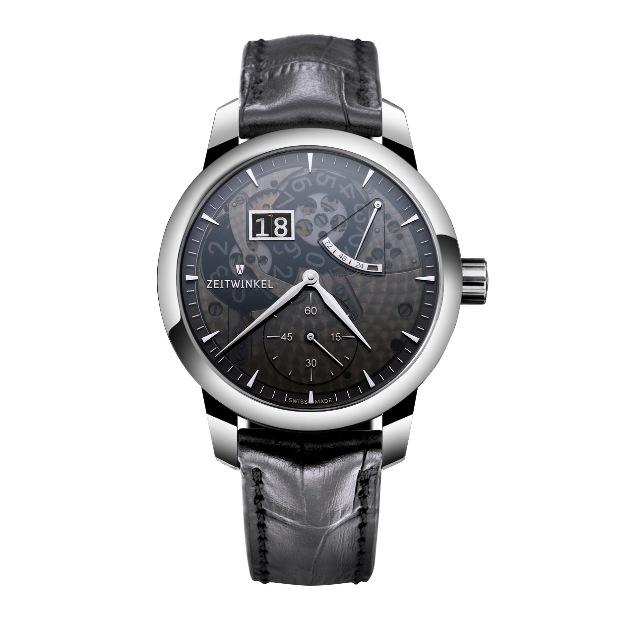 ZEITWINKEL 273° SAPHIR FUME SAPPHIRE DIAL / SILVER HANDS / GREY