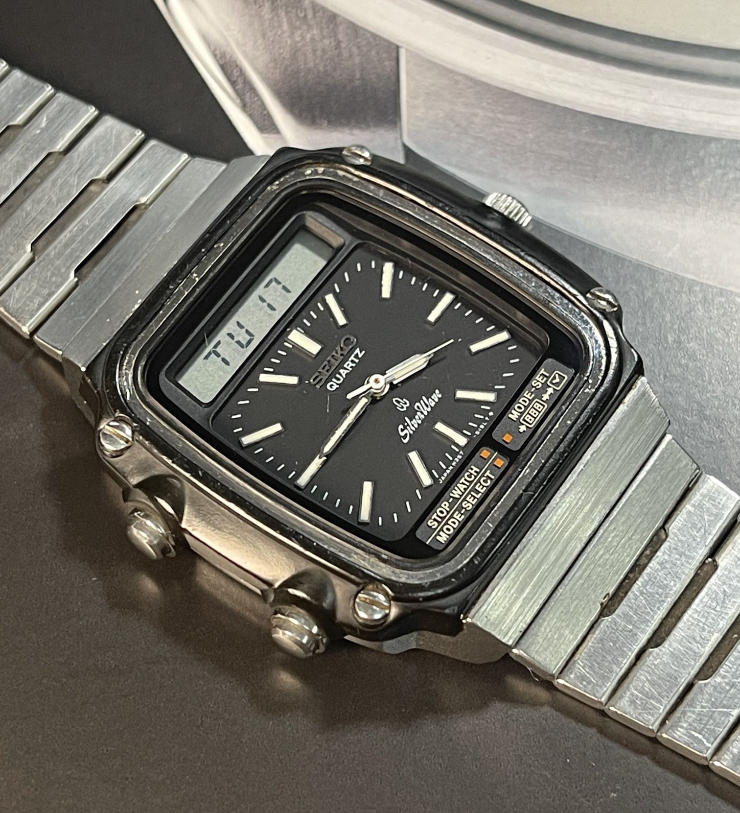 1980 Seiko H357-5120 SilverWave Ana-Digi - Chrono Collect