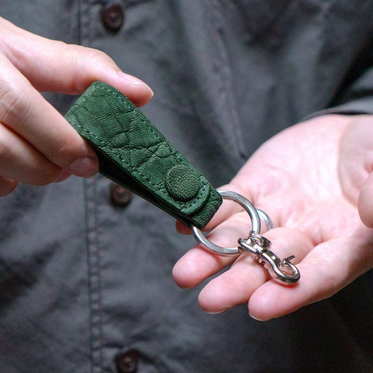 エレファントレザー ストラップキーホルダー | キーケース