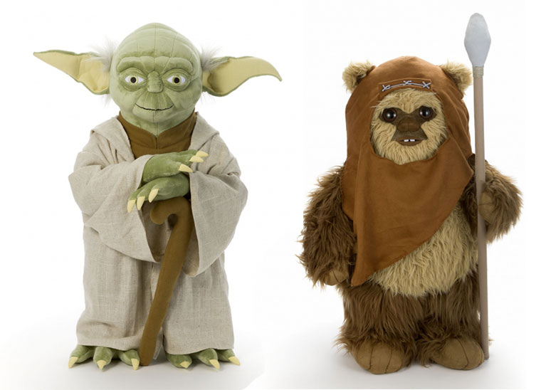 スター・ウォーズのヨーダとウィケット、初の等身大ぬいぐるみが限定