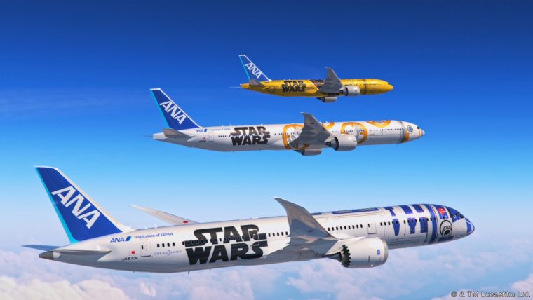 航空機・ヘリコプター C-3PO ANA JET B777-200ER JA743A 1/2 STAR WARS