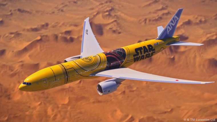 ANA 『C-3PO ANA JET』を新たに発表！国内線にB777-200型機で就航
