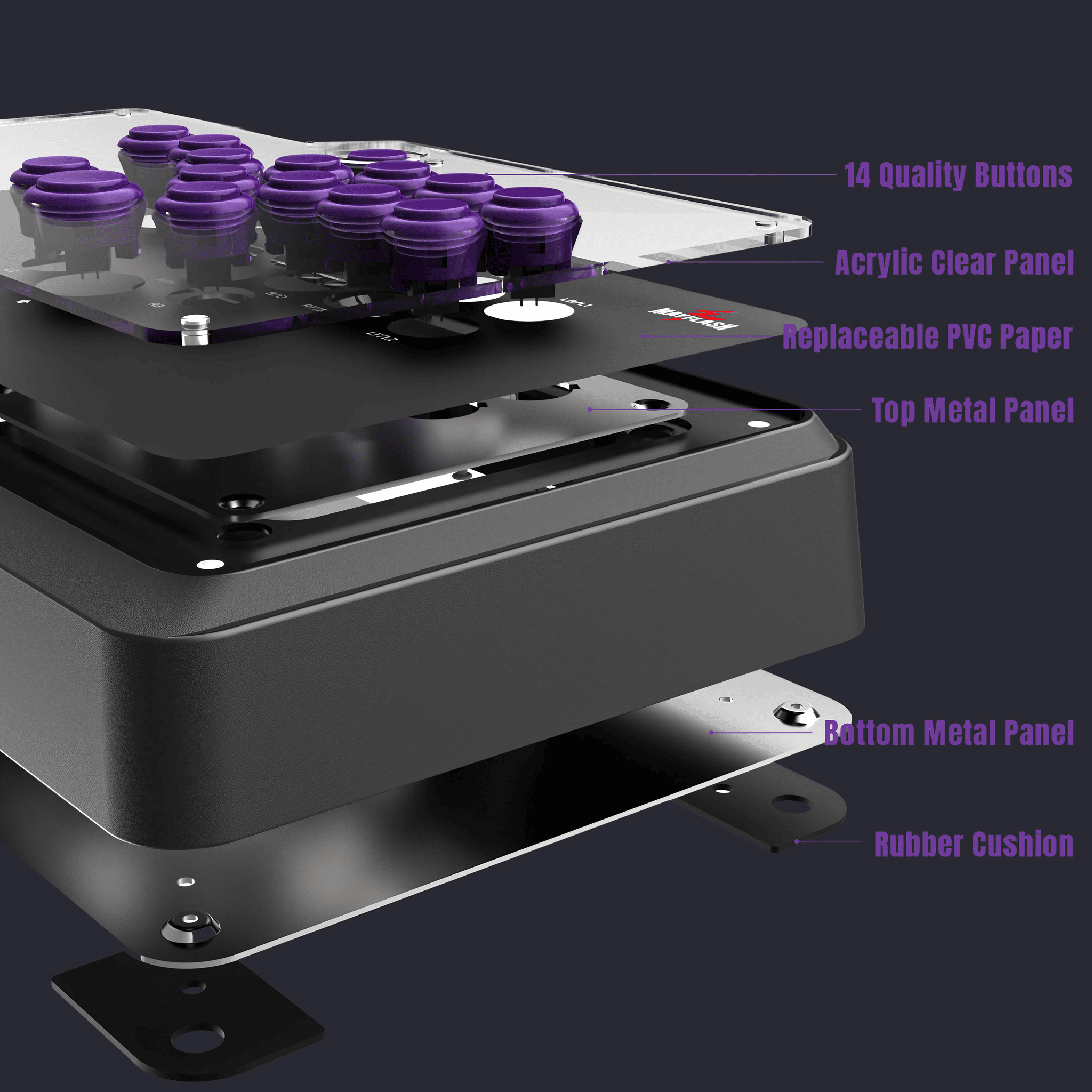 MayFlash F500 Flat | レバーレス | BOX型レバーレス – CIELOGAMES