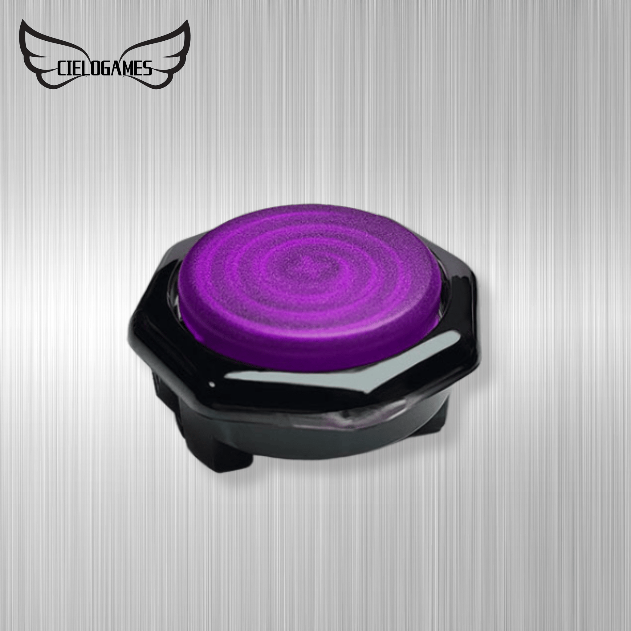 CIELOGAMES】 FeatherTap 薄型メカニカルボタン 黒八角枠 24/30mm