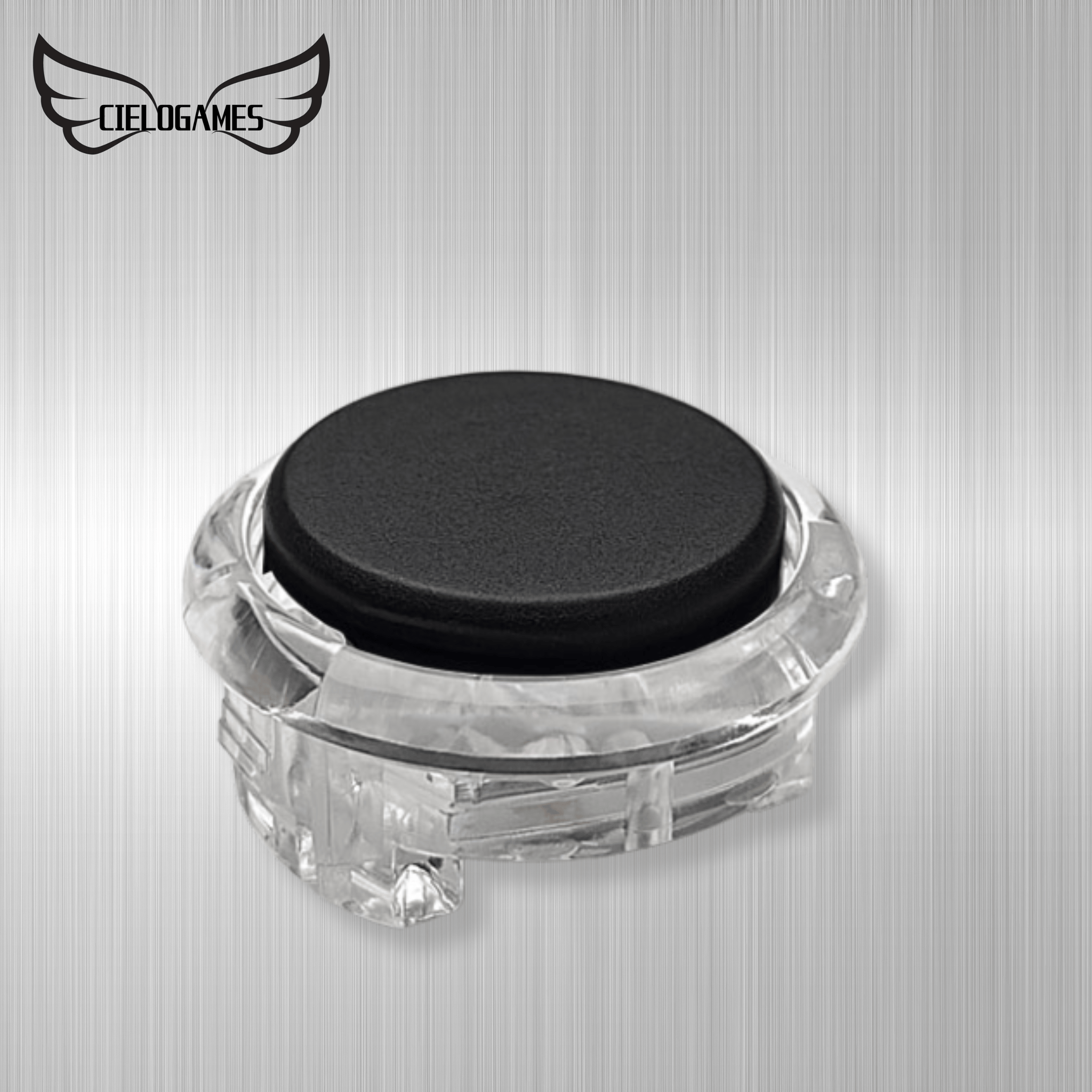 CIELOGAMES】 FeatherTap 薄型メカニカルボタン 透明丸枠 24/30mm