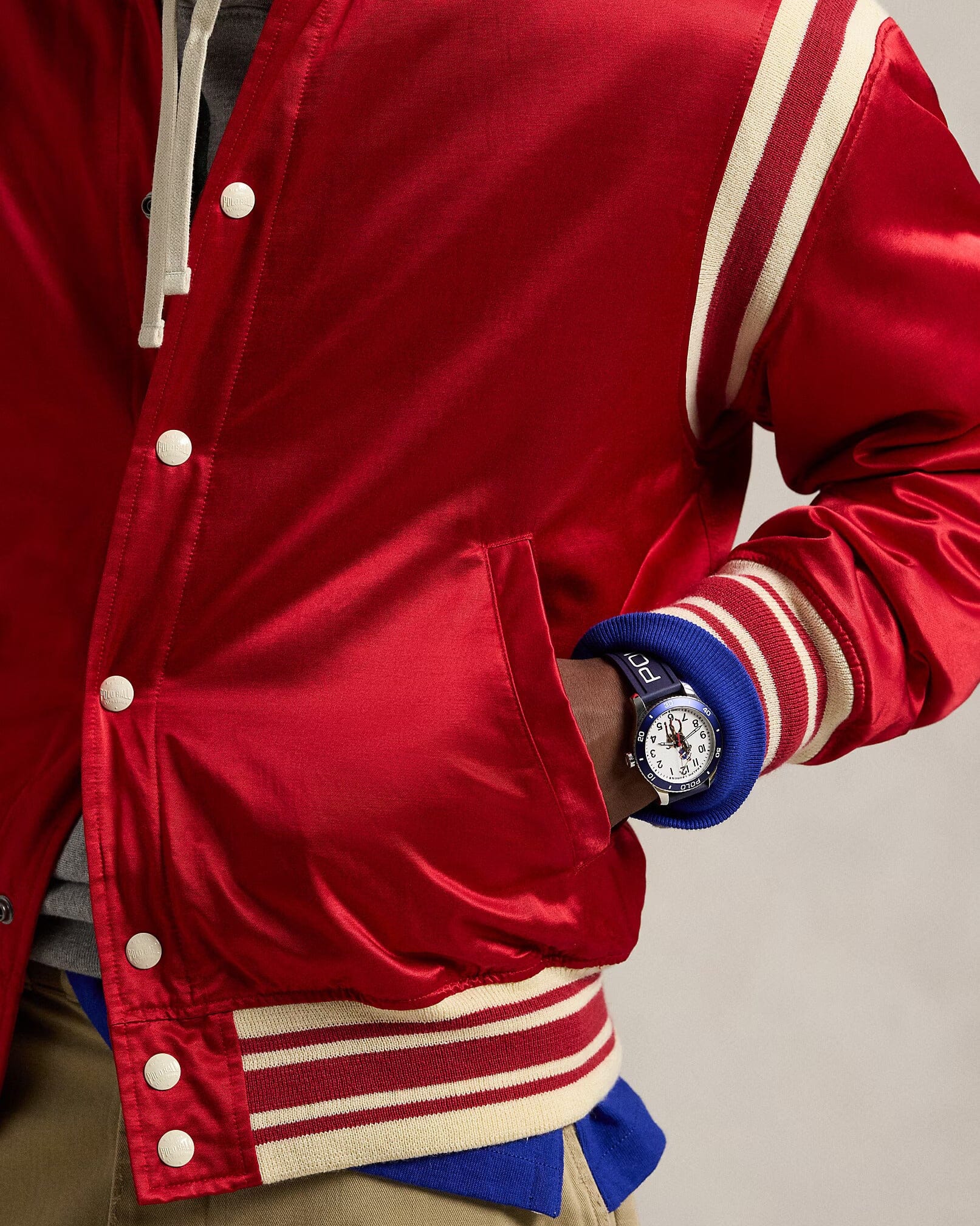 Polo Ralph Lauren - Polo Ball Satin Rally Jacket - Red – City