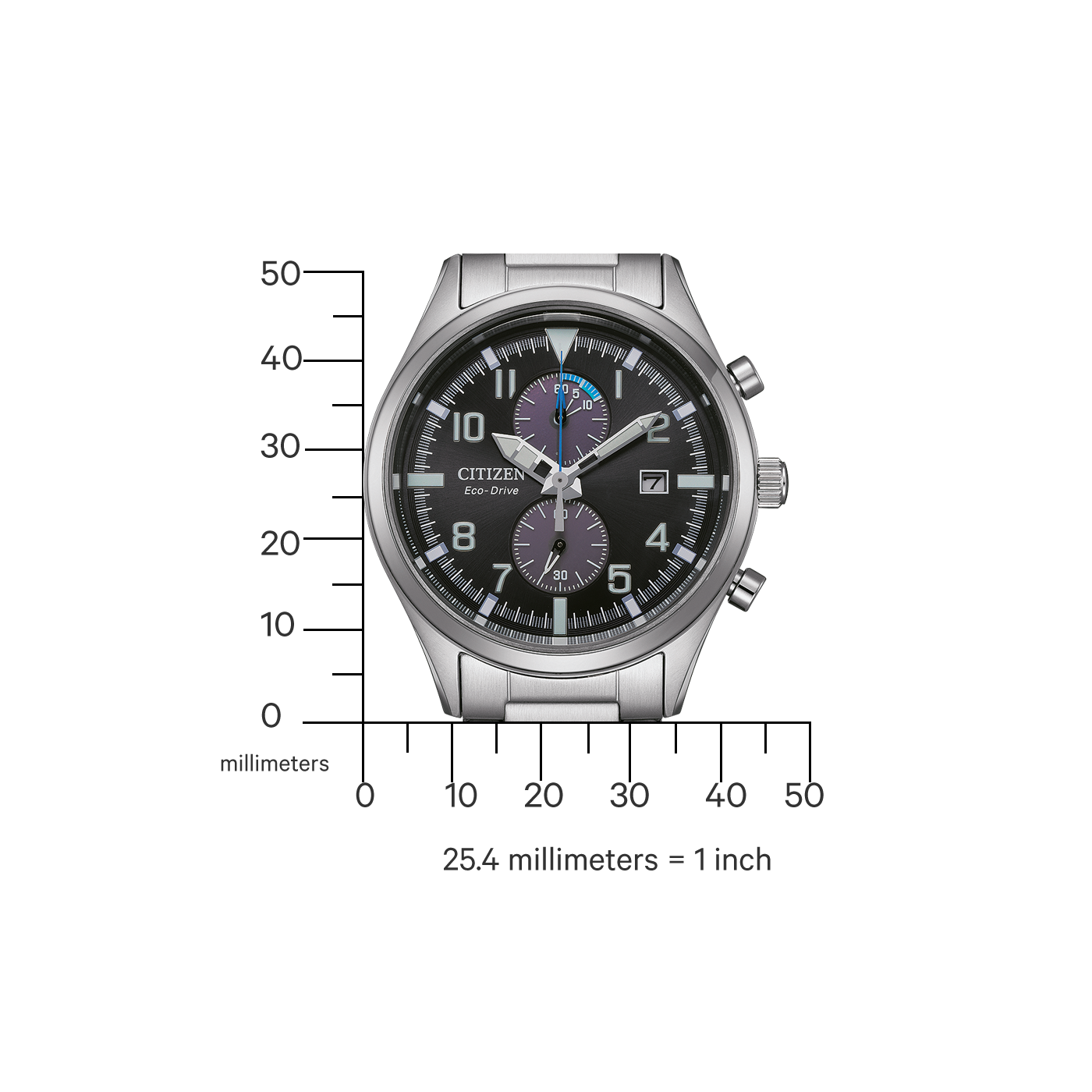 CA7028-81E Male Stainless steel black ⌀ 43mm Citizen Onlineshop