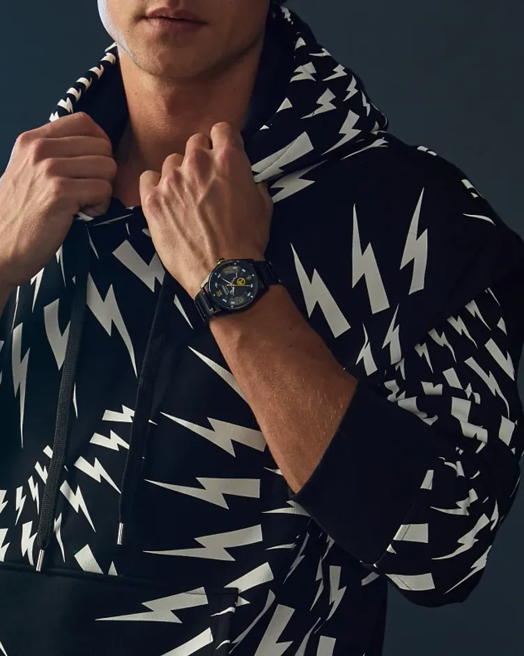 Thor Black Dial Stainless Steel Bracelet BM6987-50W | CITIZEN