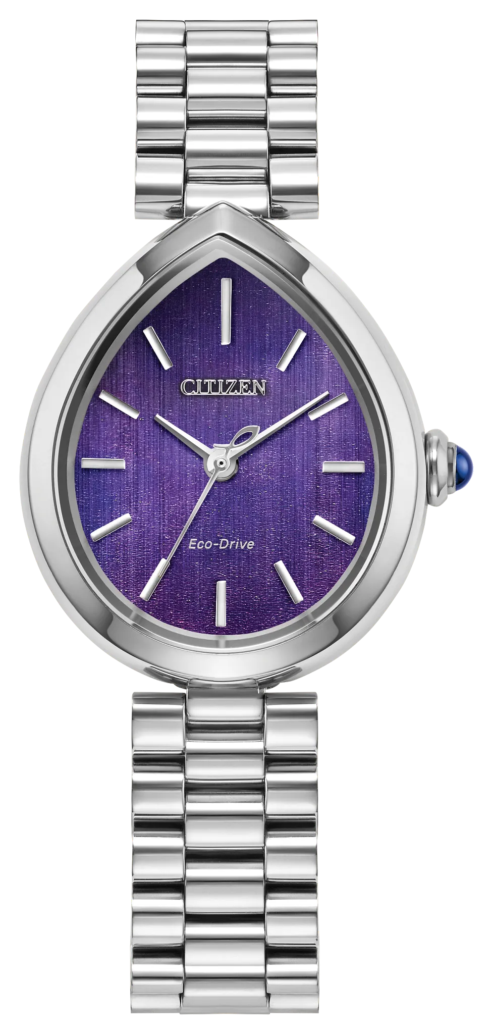 Citizen L Rainell Purple Dial Stainless Steel Bracelet EM1200-55X