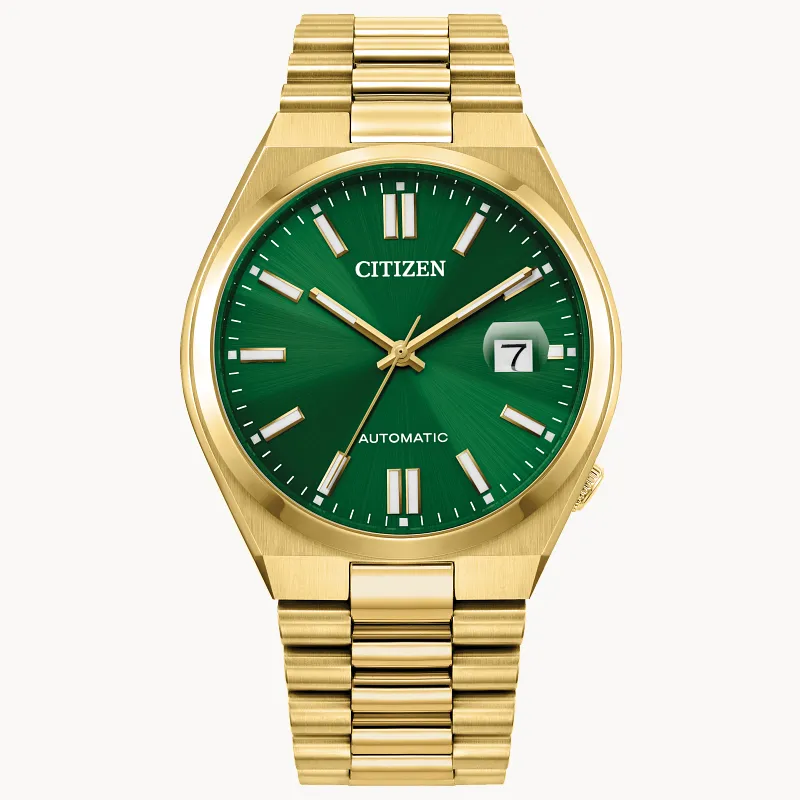 TSUYOSA Green Dial Stainless Steel Bracelet NJ0152-51X | CITIZEN