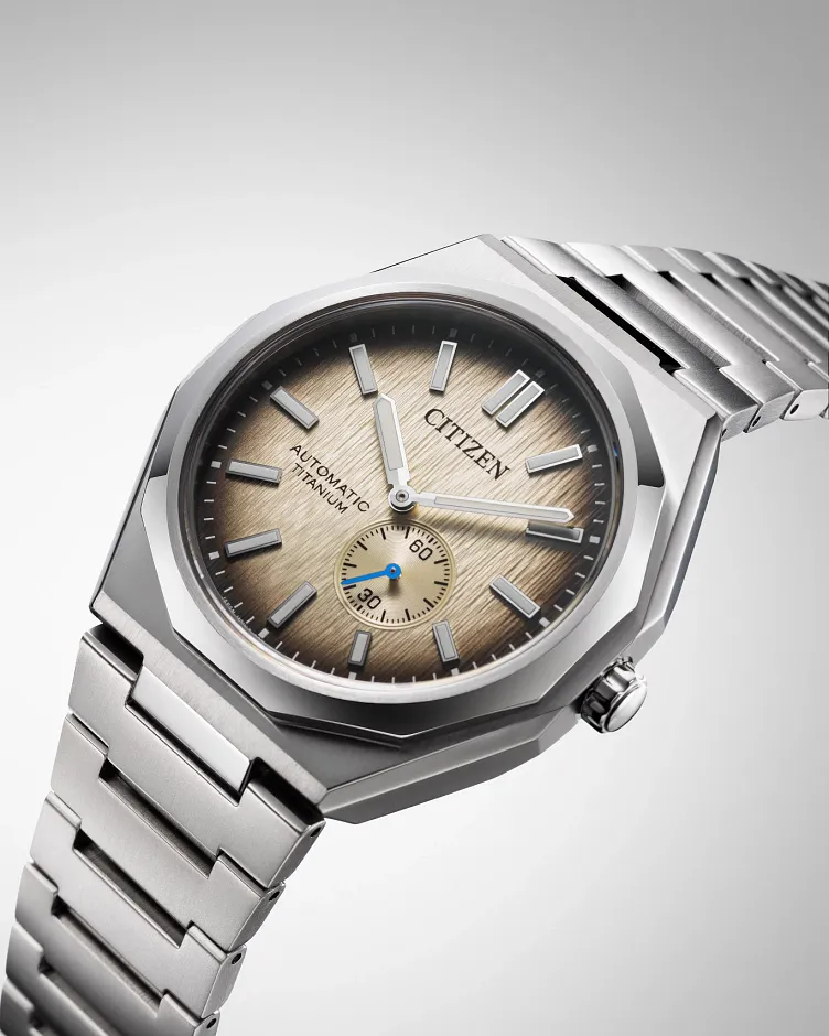 Zenshin 60 Mechanical Beige Dial Super Titanium Bracelet NK5020