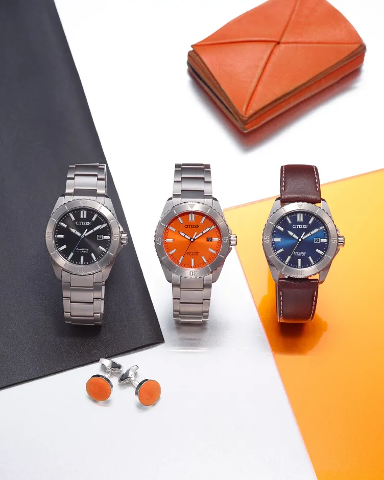 Brycen Blue Dial Leather Strap AW1840-09L | CITIZEN