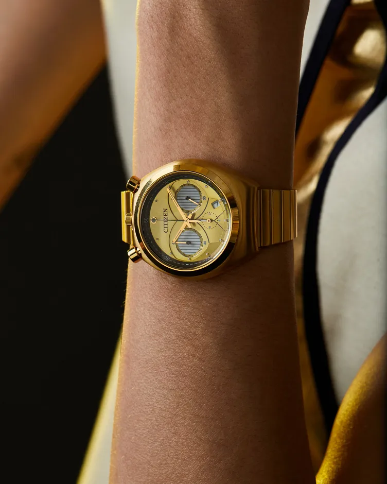 C-3PO Rewired Gold-Tone Dial Stainless Steel Bracelet AN3662-51W