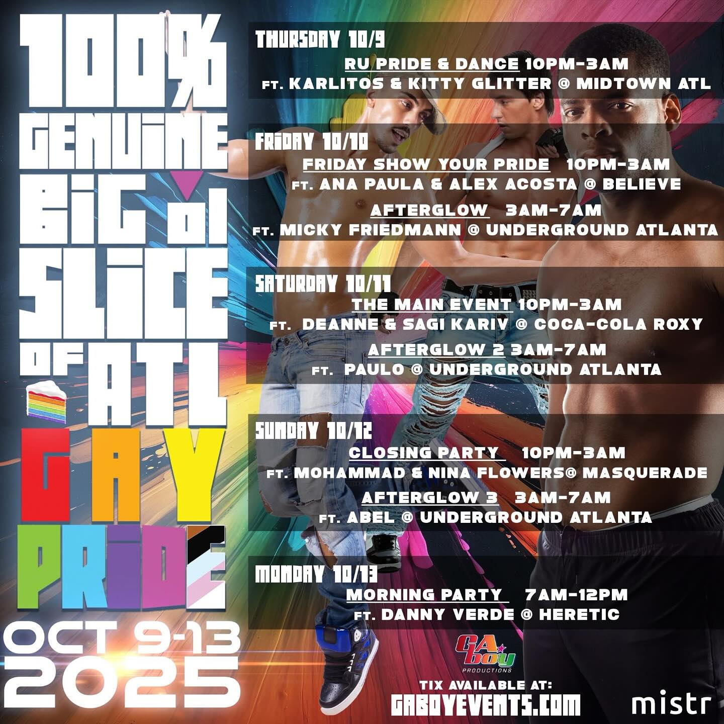 Big Ol' Slice Atlanta Gay Pride 2025 - Atlanta | Circuit Party Info