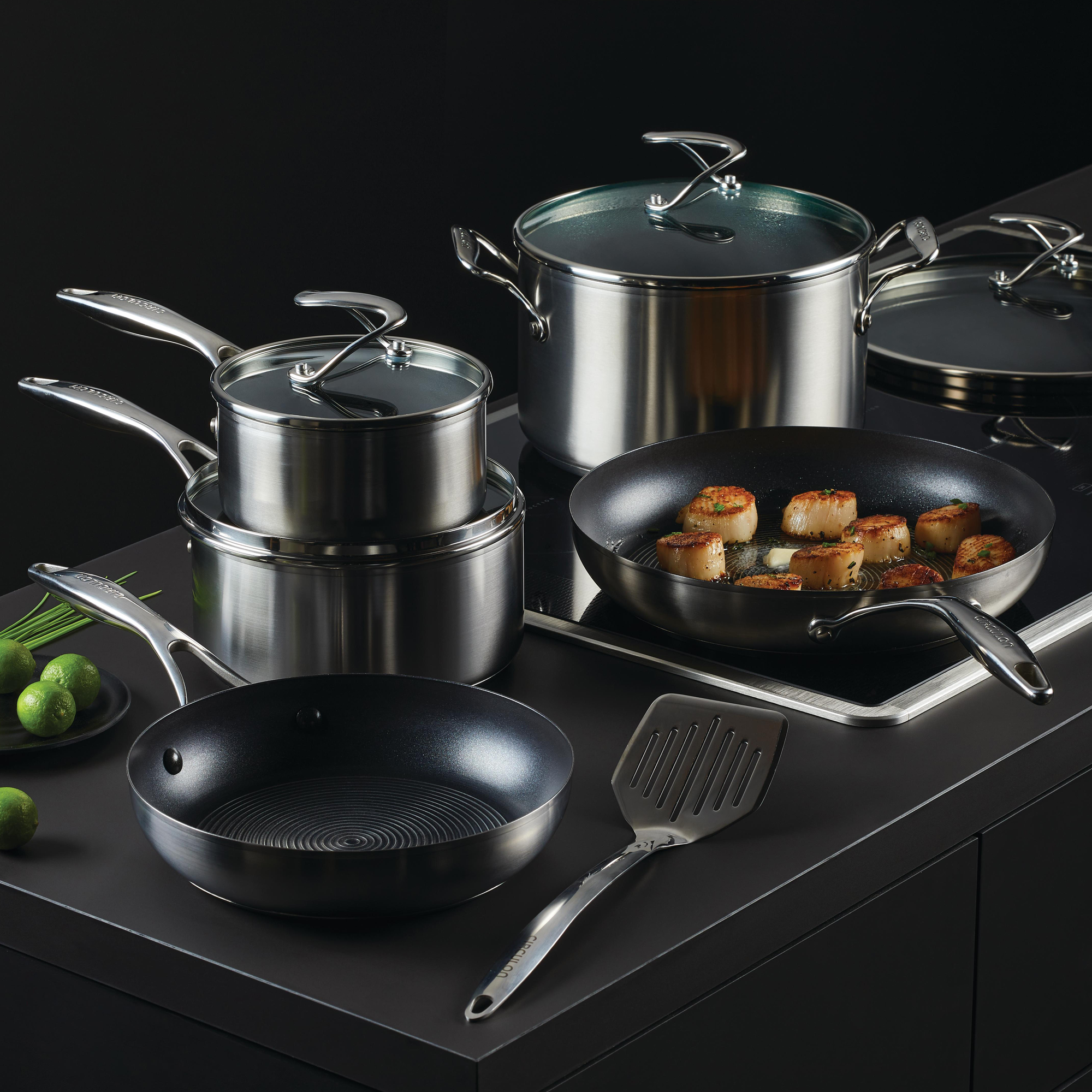 10-Piece Hybrid Stainless Steel Cookware Set – Circulon