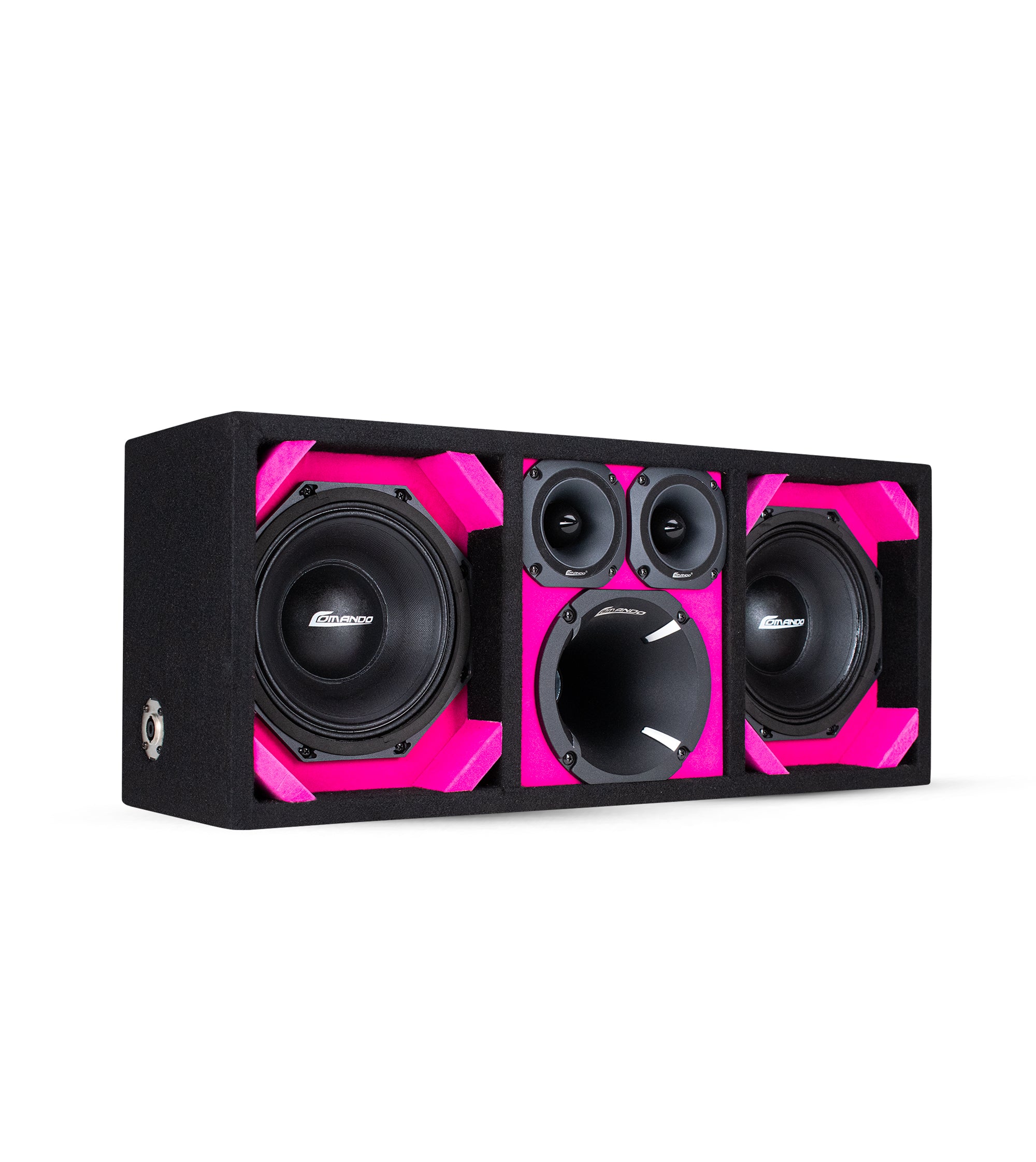 208~KTPON / DUAL 8'' PINK/BLACK LOADED PORTED CHUCHERO BOX
