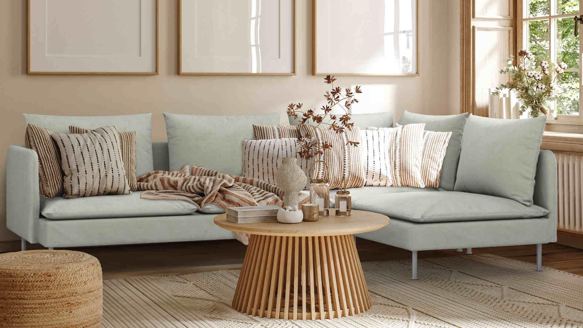 IKEA Soderhamn ソーデルハムン 4人掛けカウチソファオープンエンド用