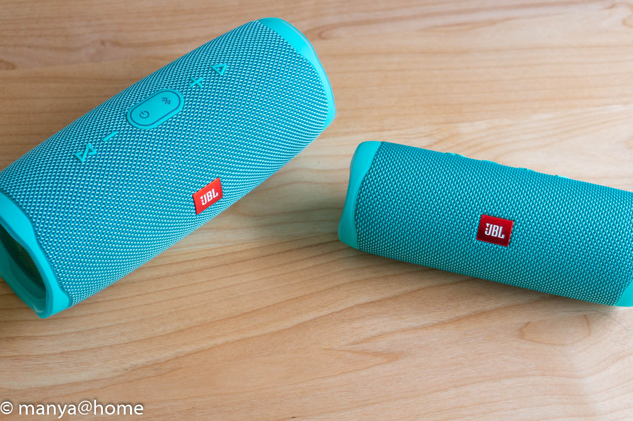 JBLのBluetoothスピーカー「FLIP5」と「Charge4」。どっちを買うべき