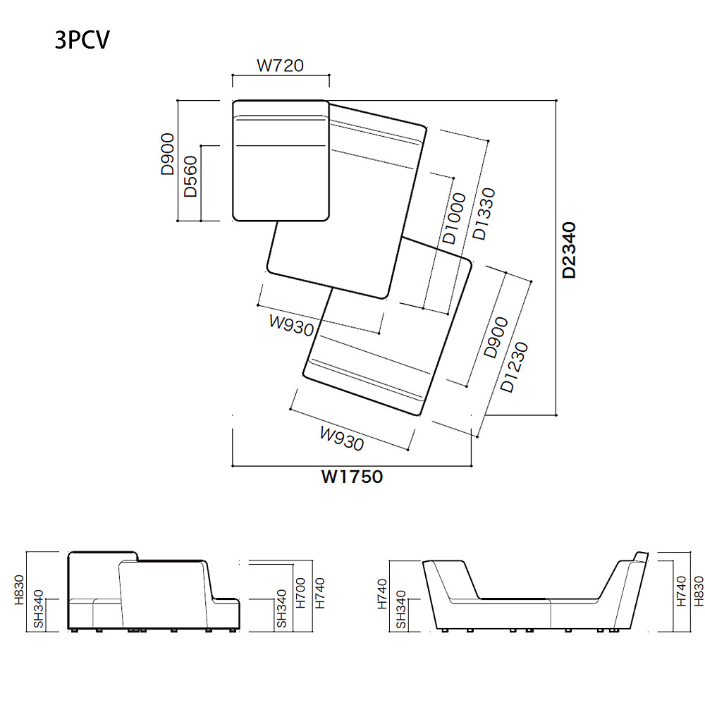 ④ligne rosetリーンロゼ Confluencesコンフルアンス1部分 ④ligne