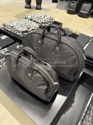 ブラック コムデギャルソン×ポーター 中わたナイロンボストンバッグ