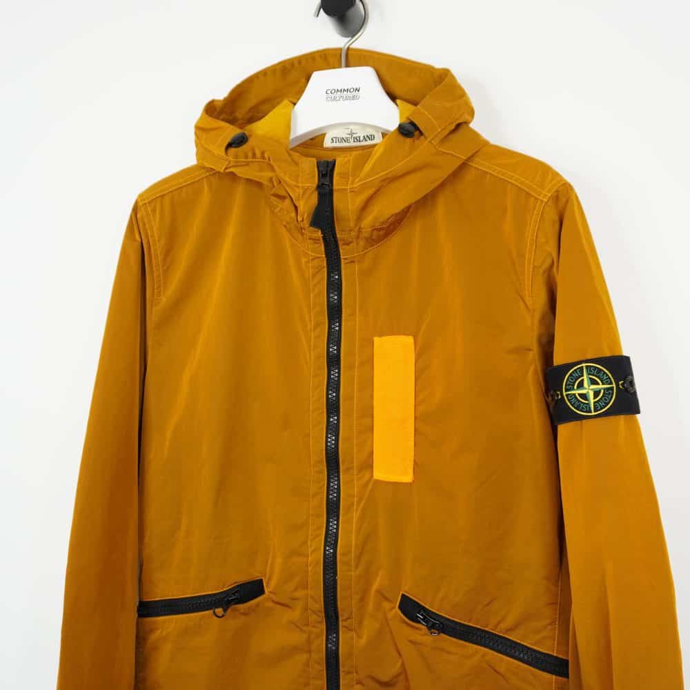 Stone Island Orange Nylon Metal Flock Jacket | Common Cultured