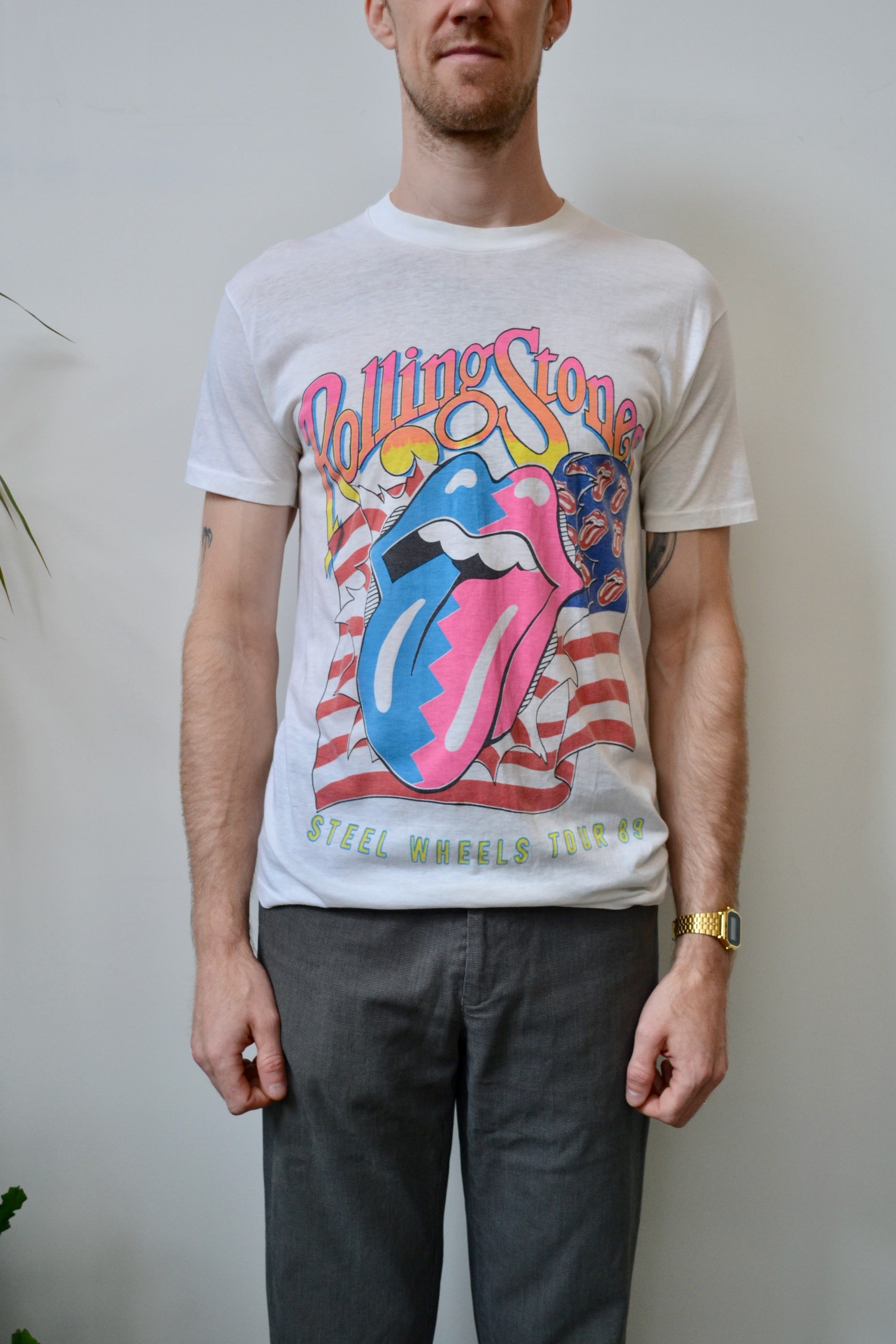 1989 Rolling Stones Steel Wheels Tour Tee – Community Thrift and