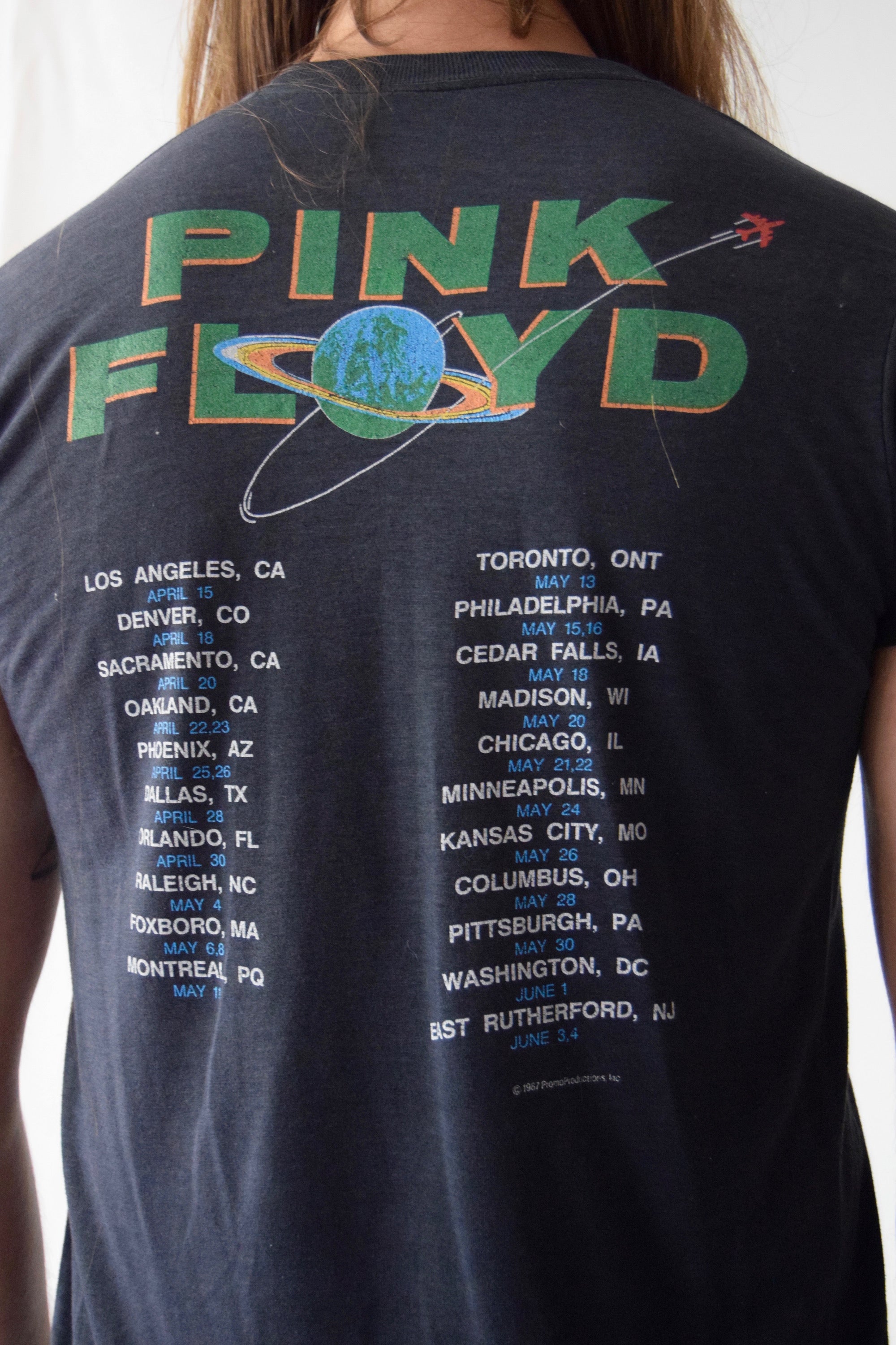 ミュージシャン 1987 Pink Floyd Promotional Baseball T 1987 Pink