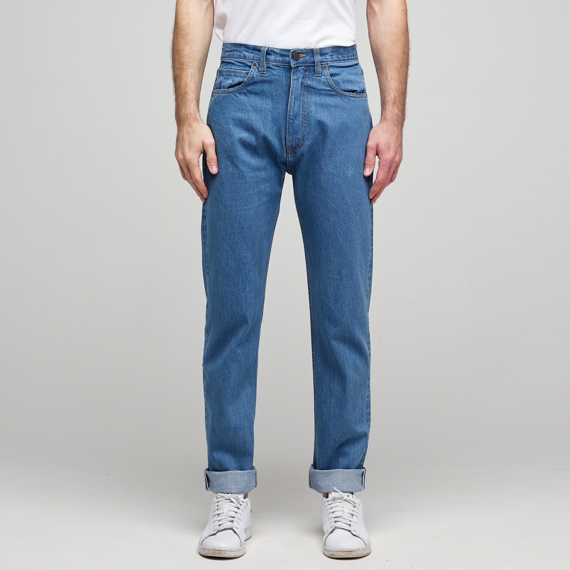 Barry Slim Selvedge Denim Five Pocket Jean - Fade - Community Clothing