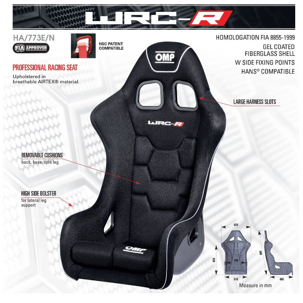 OMP WRC-R Racing Seat in stock @ Competition Motorsport 844-438-7244