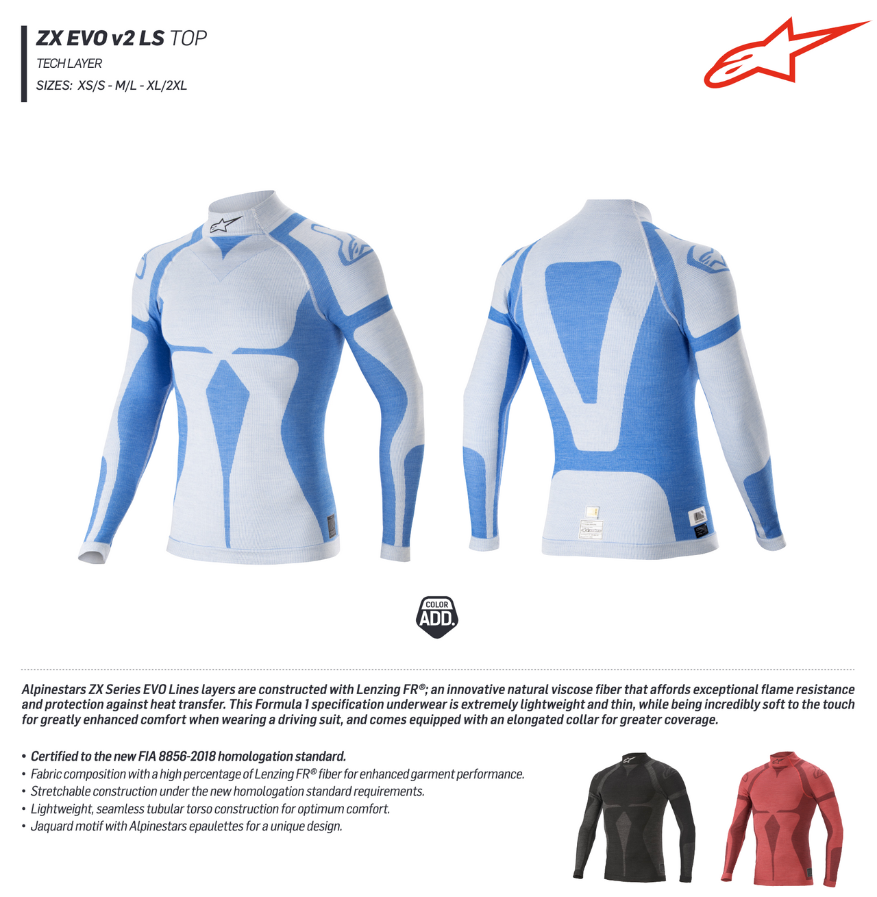 Alpinestars ZX EVO V2 Fireproof Shirt @ Competition Motorsport