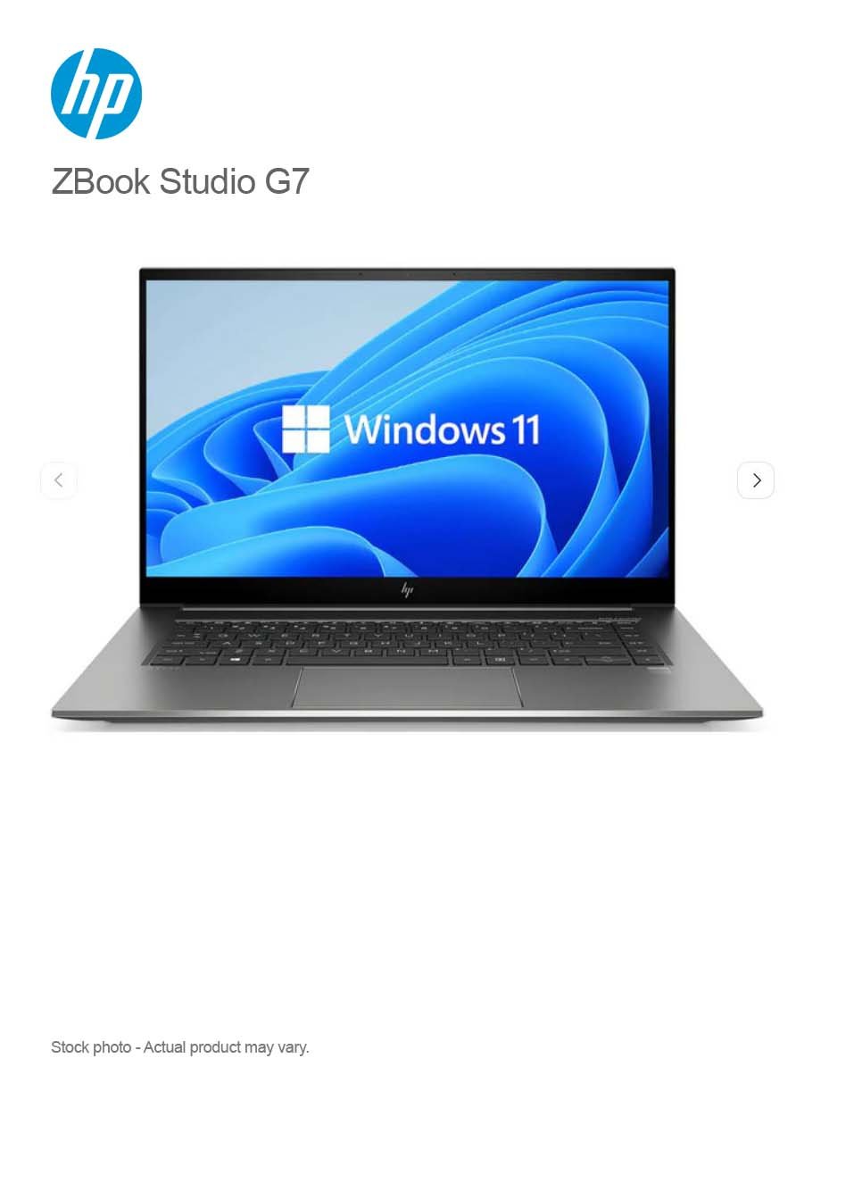 HP ZBook Studio G7 Core i7-10750H, 32GB, 512 GB M.2 NVMe, 15.6