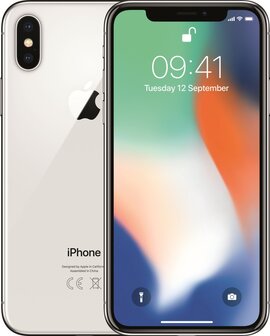 Apple iPhone X 64GB zilver simlockvrij (ios 14+) garantie