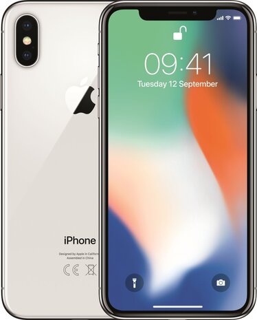 Apple iPhone X 64GB zilver simlockvrij (ios 14+) garantie