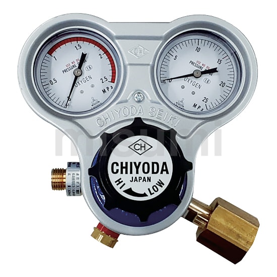 SRO-A-E | 酸素用調整器（逆火防止器付） | 千代田精機 | ミスミ | 355