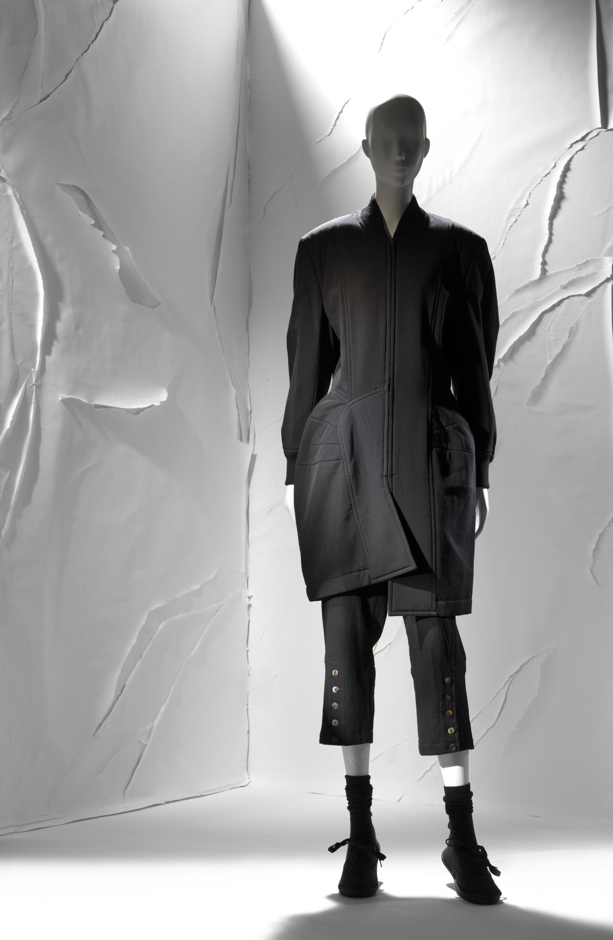 Coat and pants, COMME DES GARÇONS, Tokyo, Rei KAWAKUBO | NGV