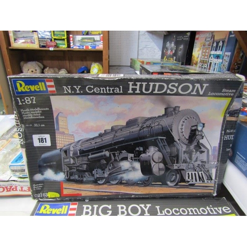 MODEL TRAINS, 2 boxed Revell 1:87 Locomotive boxed sets, N.Y.