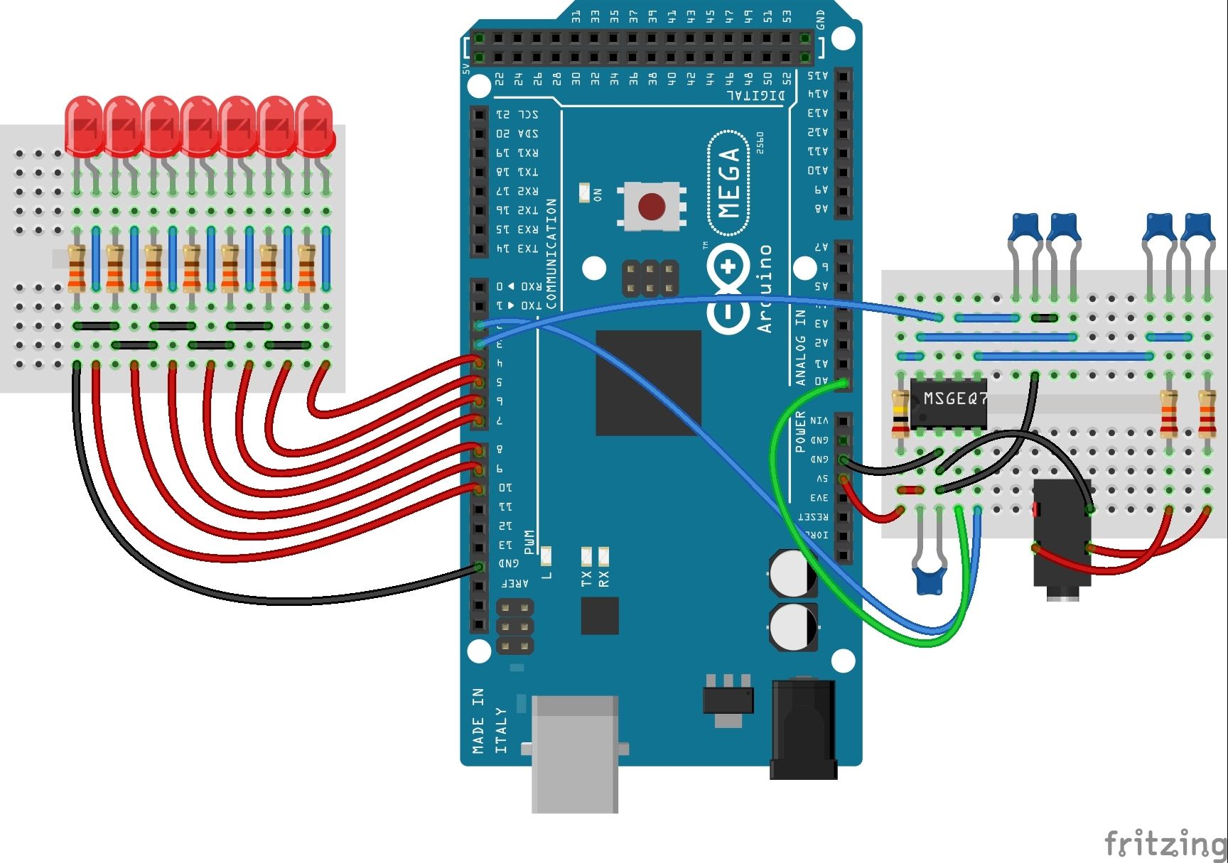Dancing Fountain: Arduino With MSGEQ7 Spectrum Analyzer : 8 Steps