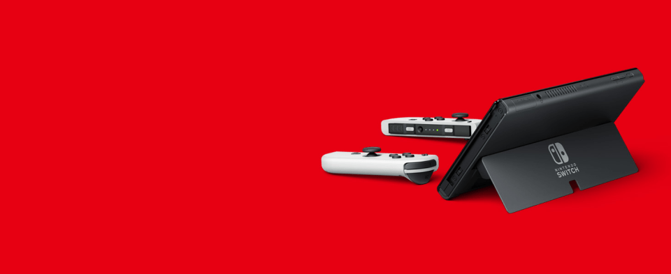 Nintendo Switch 115464 OLED Model with Joy-Con - Red/Blue